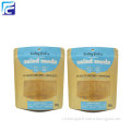 Resealable Zipper Kraft Paper Food Packaging Bags